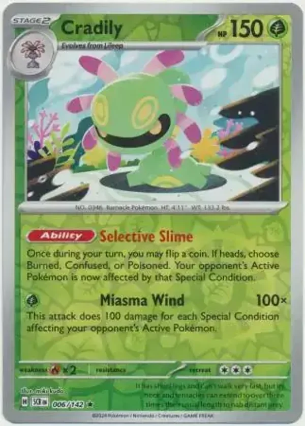 SCR 006/142 Cradily Reverse