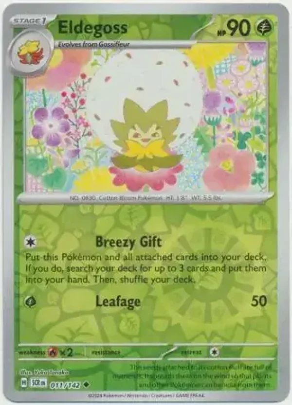 SCR 011/142 Eldegoss Reverse