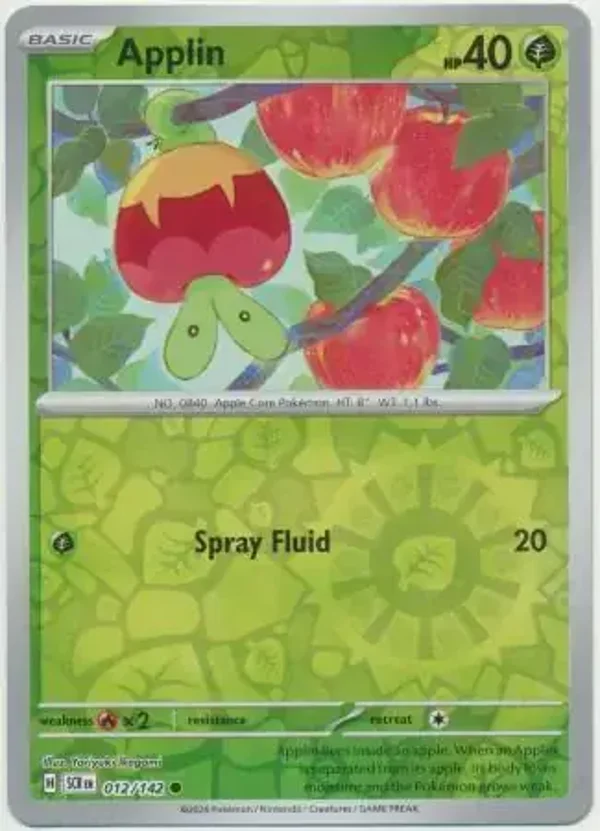 SCR 012/142 Applin Reverse