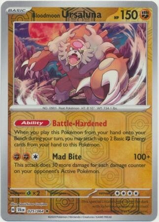 SFA 025/064 Bloodmoon Ursaluna Holo Reverse