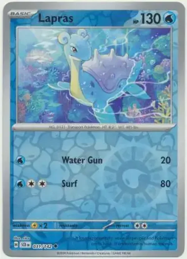 SCR 031/142 Lapras Reverse