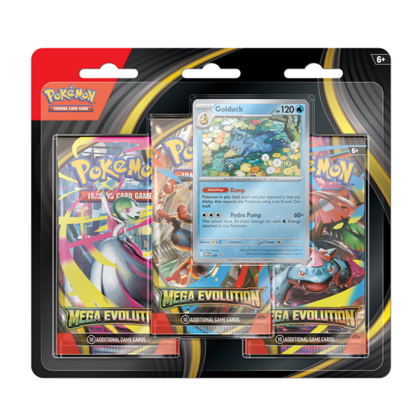 Pokémon Mega Evolution   3-Pack Booster Blister