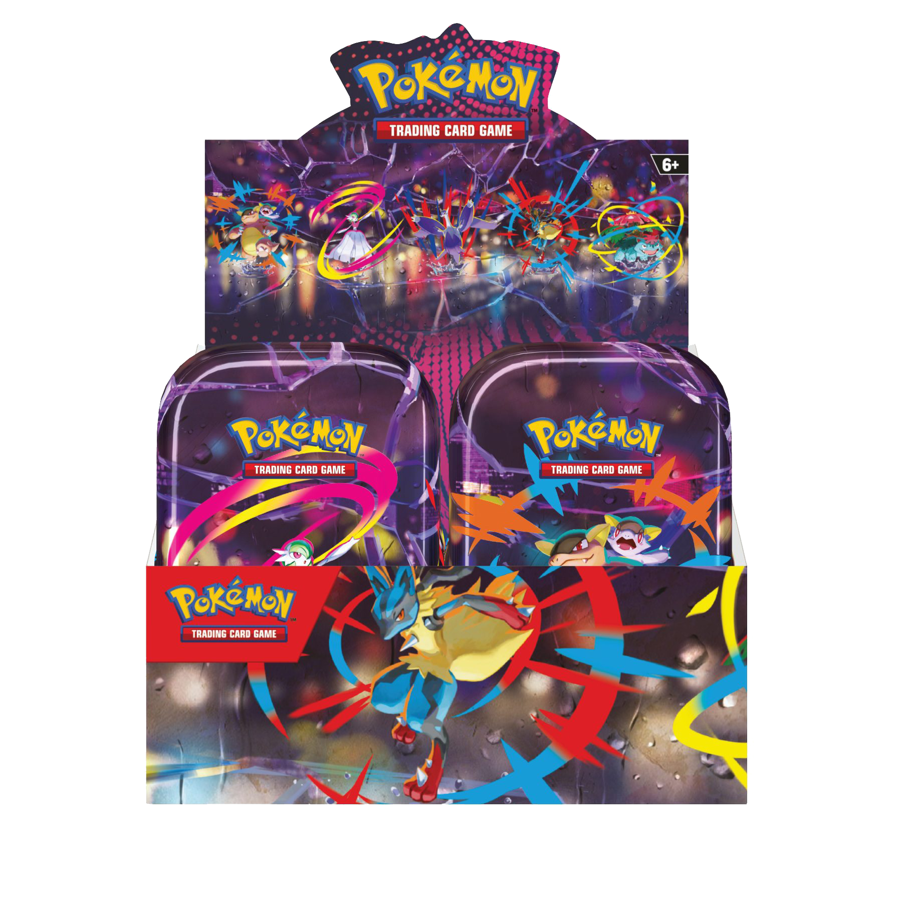 Pokémon Mega Evolution Mini Tin Display