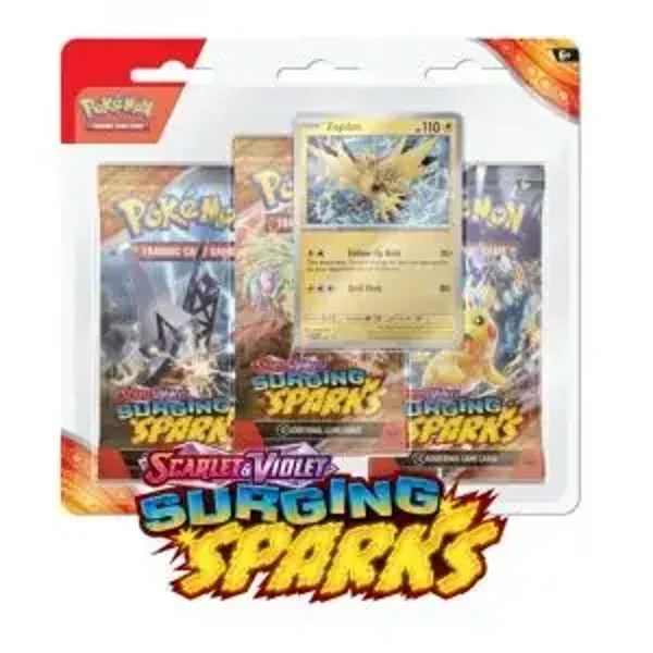 3-Pack Booster Blister Pokémon Surging Sparks