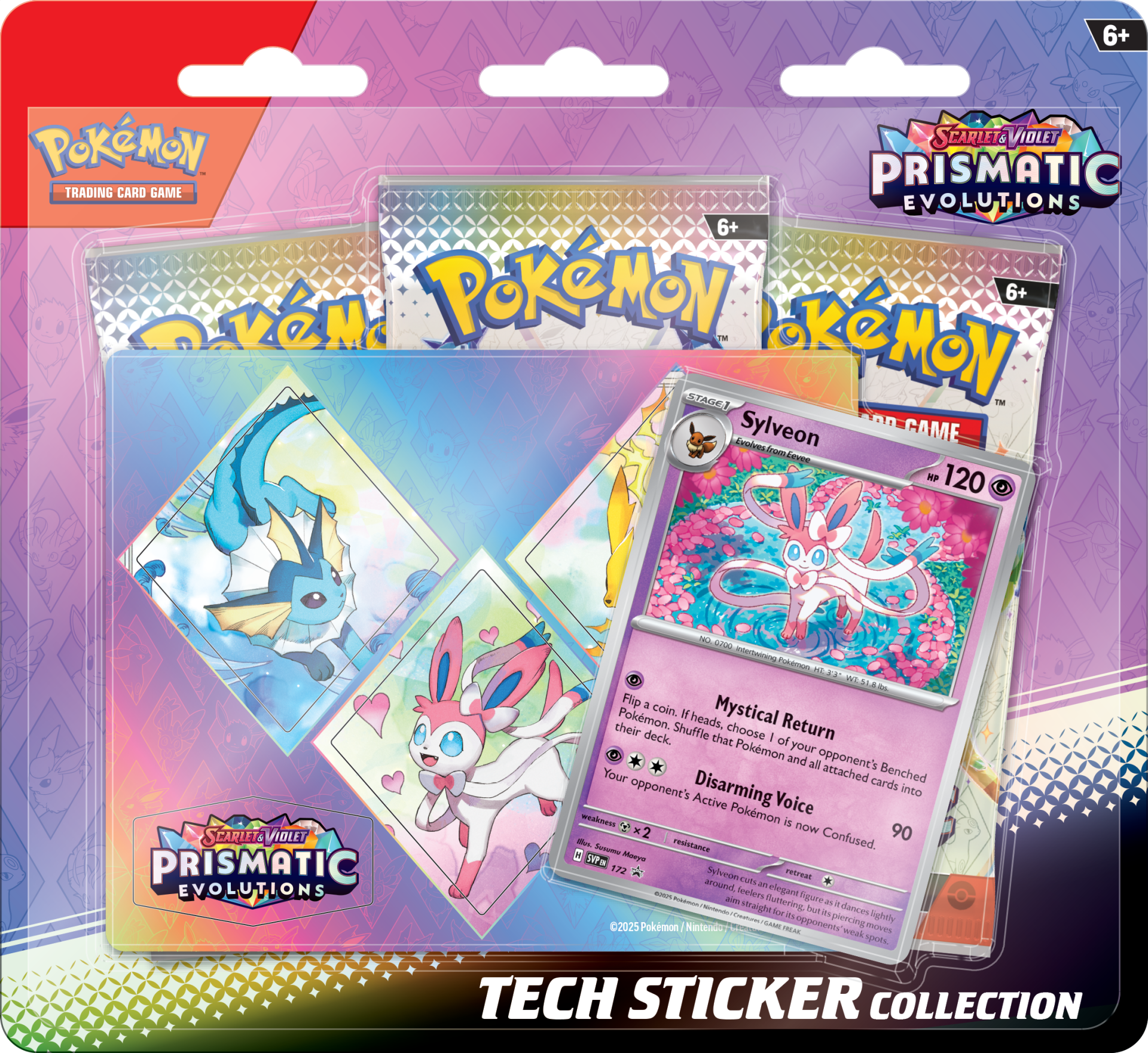 Pokémon Prismatic Evolutions Tech Sticker Collection