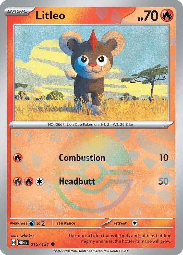 PRE 015/131 Litleo Pokeball