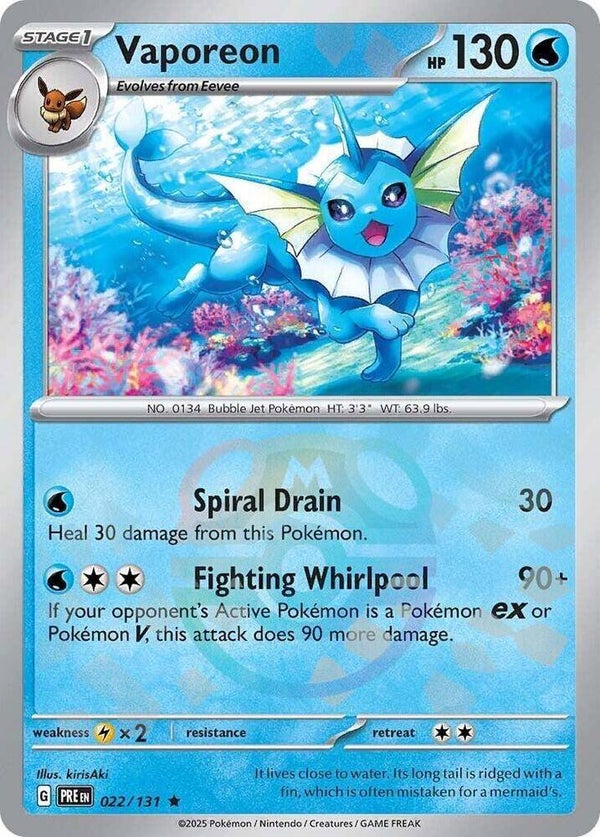 PRE 022/131 Vaporeon Masterball