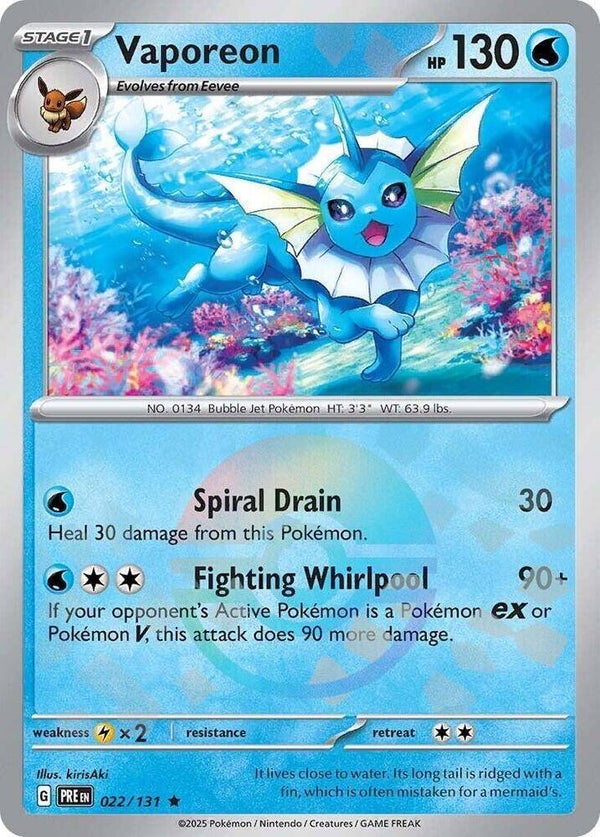 PRE 022/131 Vaporeon Pokeball