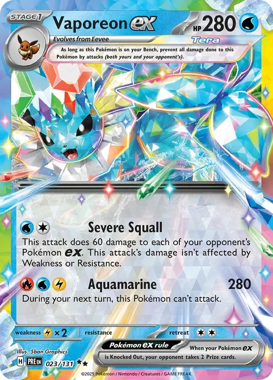 PRE 023/131 Vaporeon EX