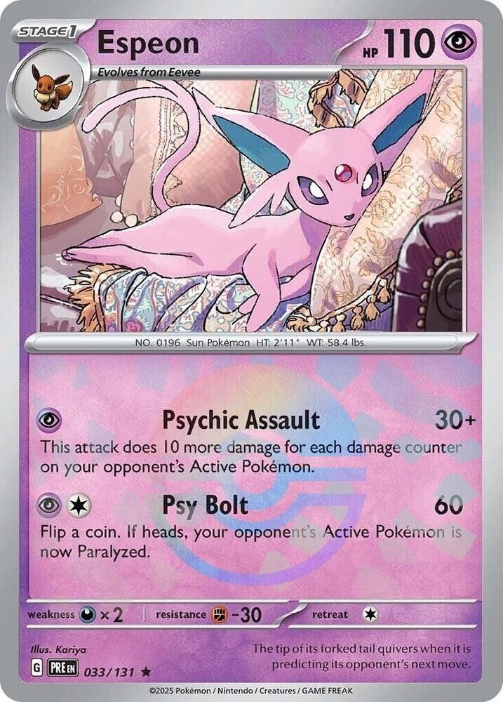 PRE 033/131 Espeon Pokeball