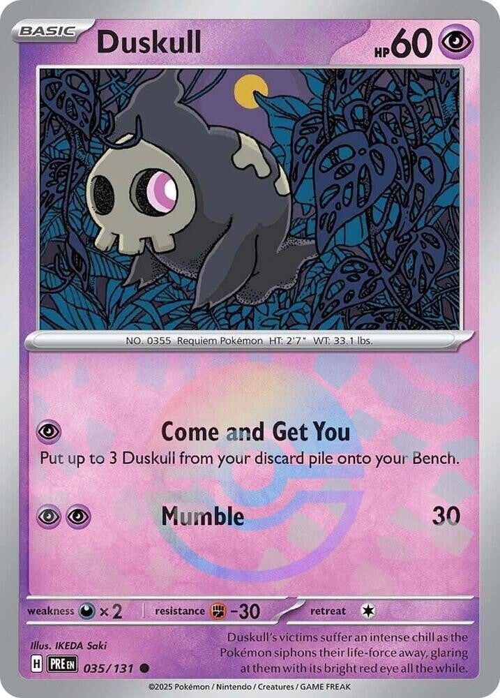 PRE 035/131 Duskull Pokeball
