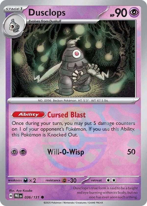 PRE 036/131 Dusclops Masterball