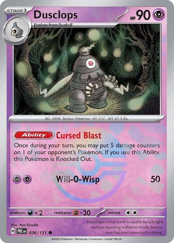 PRE 036/131 Dusclops Pokeball