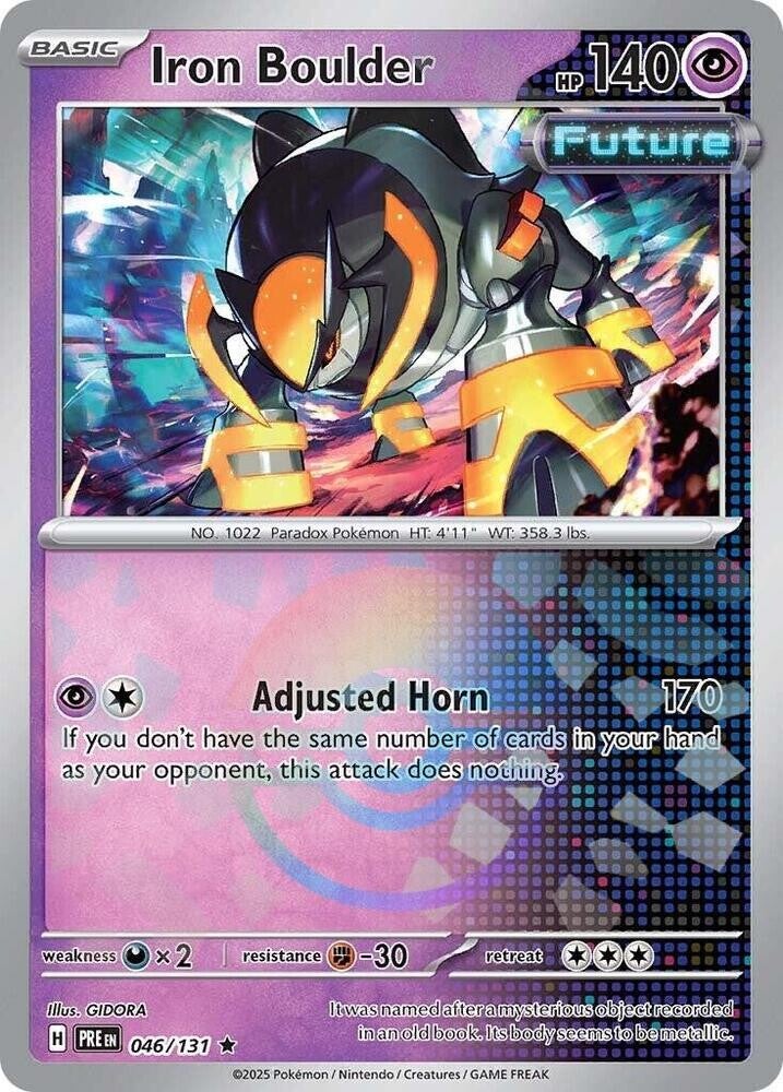PRE 046/131 Iron Boulder Pokeball