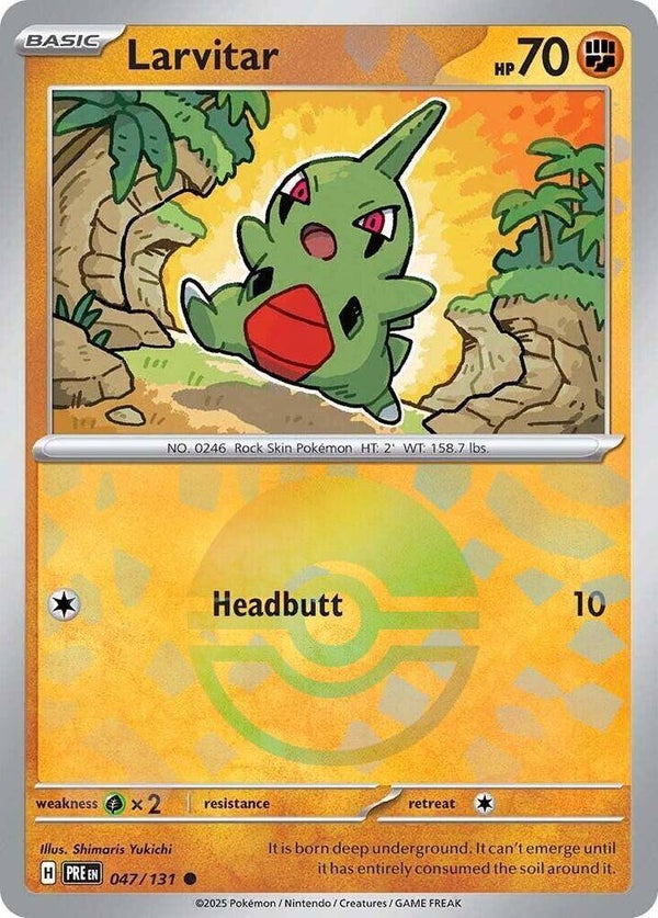 PRE 047/131 Larvitar Pokeball