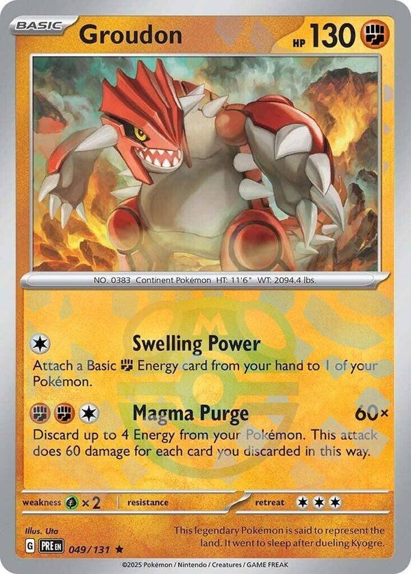 PRE 049/131 Groudon Masterball