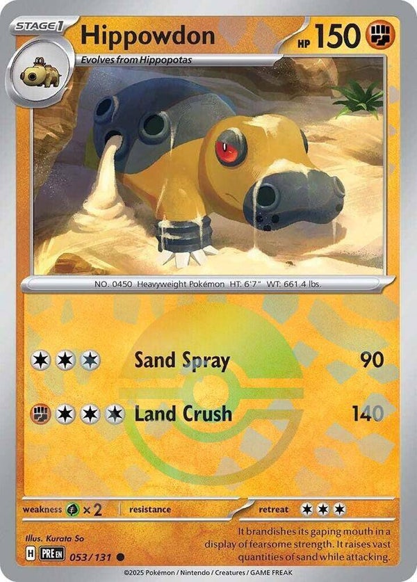 PRE 053/131 Hippowdon Pokeball