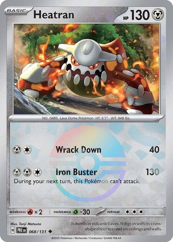 PRE 068/131 Heatran Pokeball