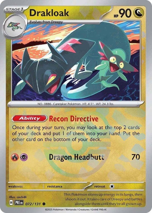 PRE 072/131 Drakloak Masterball