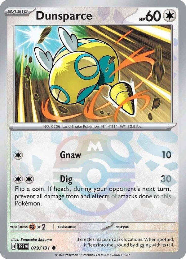 PRE 079/131 Dunsparce Masterball