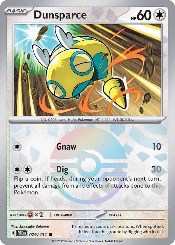 PRE 079/131 Dunsparce Pokeball