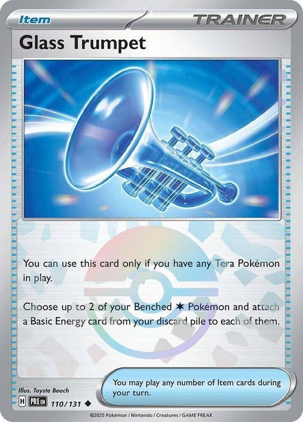 PRE 110/131 Glass Trumpet Pokeball