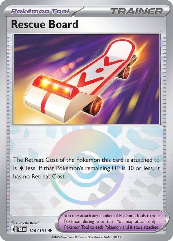 PRE 126/131 Rescue Board Pokeball