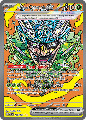 PRE 145/131 Teal Mask Ogerpon EX