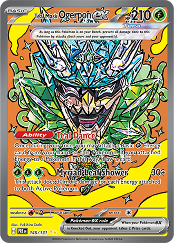 PRE 145/131 Teal Mask Ogerpon EX