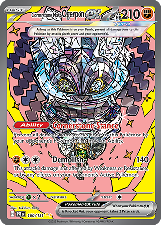 PRE 160/131 Cornerstone Mask Ogerpon EX