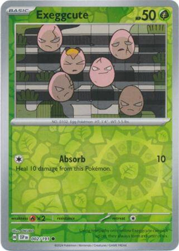 SSP 002/191 Exeggcute Reverse