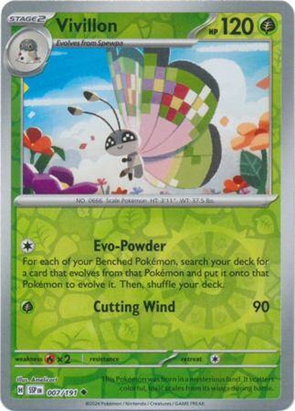 SSP 007/191 Vivillon Reverse