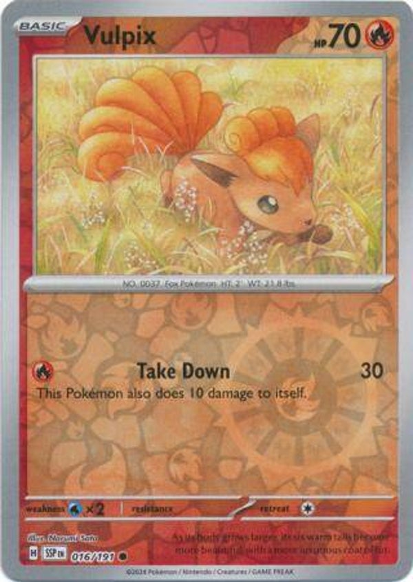 SSP 016/191 Vulpix Reverse