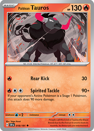 SSP 018/191 Paldean Tauros