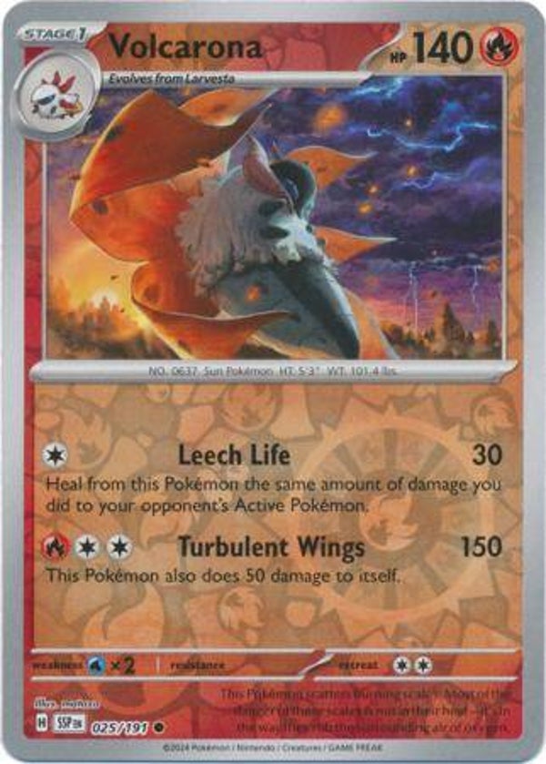 SSP 025/191 Volcarona Reverse