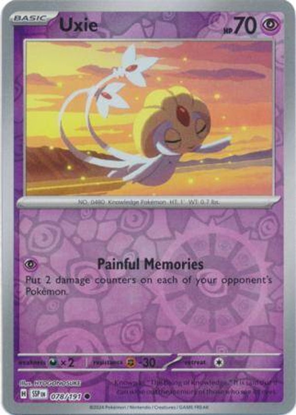 SSP 078/191 Uxie Reverse