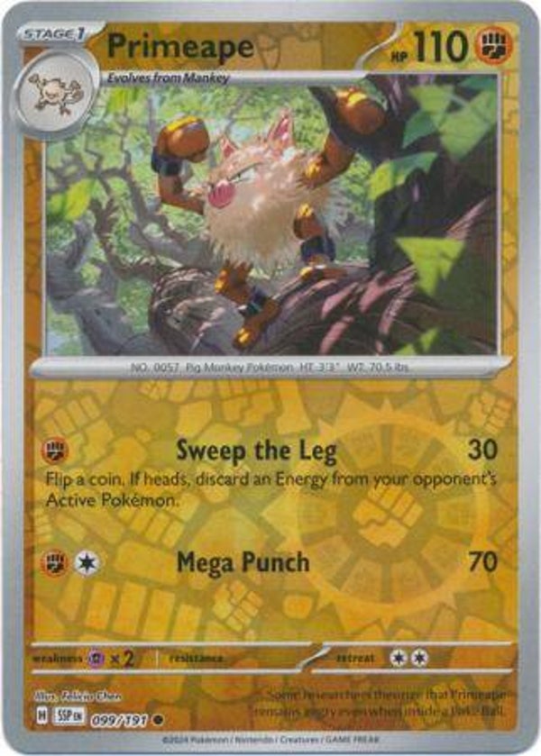 SSP 099/191 Primeape Reverse
