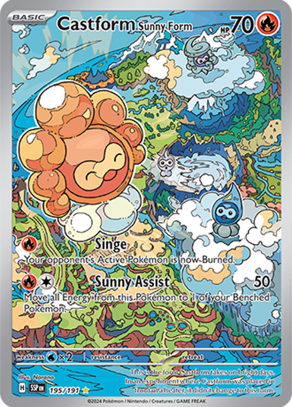 SSP 195/191 Castform Sunny Form