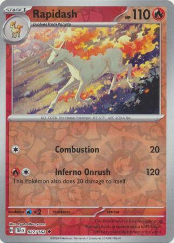 TEF 027/162 Rapidash Reverse