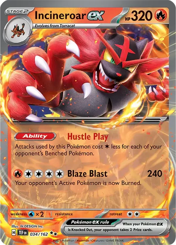 TEF 034/162 Incineroar EX