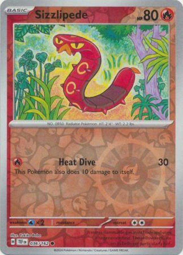 TEF 036/162 Sizzlipede Reverse