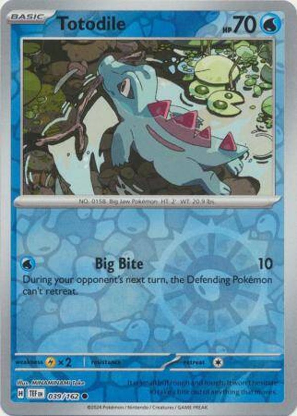 TEF 039/162 Totodile Reverse