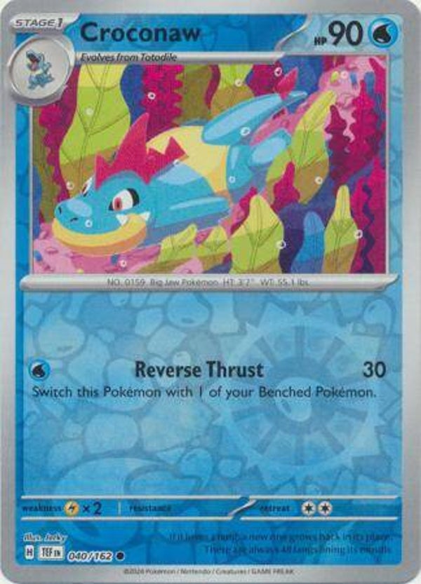 TEF 040/162 Croconaw Reverse