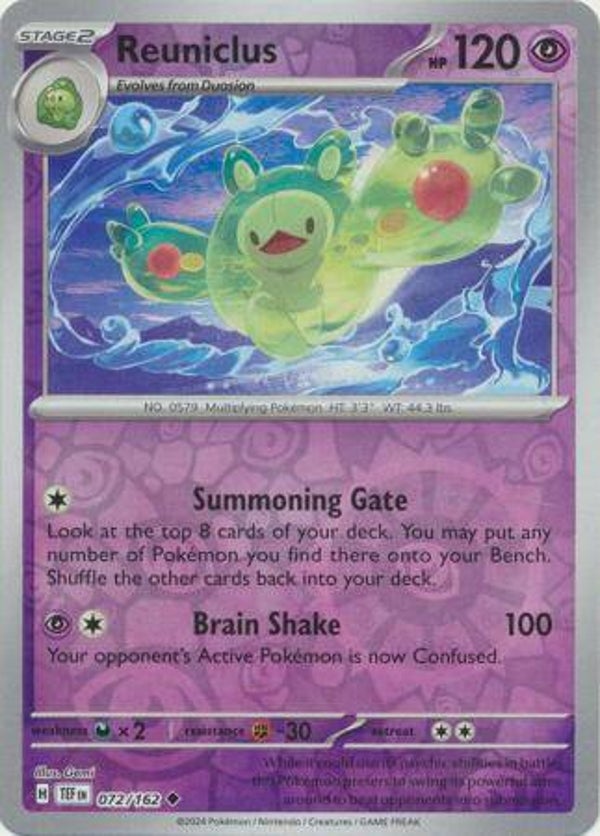 TEF 072/162 Reuniclus Reverse