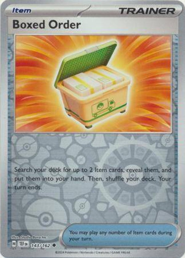 TEF 143/162 Boxed Order Reverse