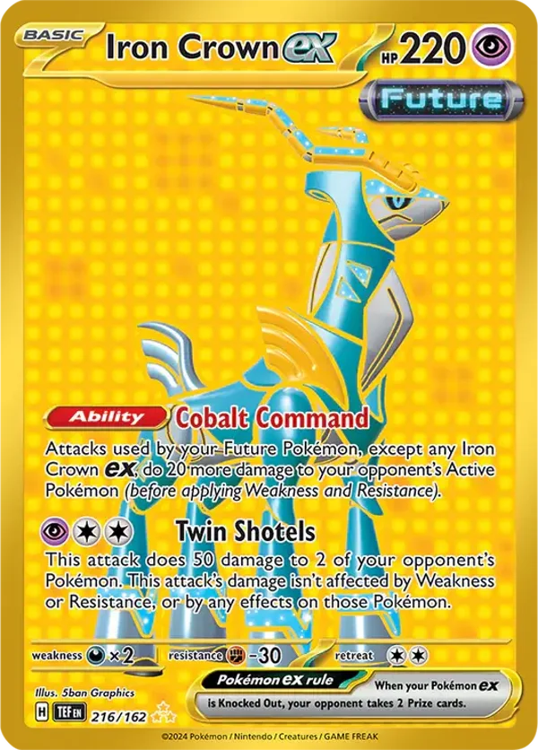TEF 216/162 Iron Crown EX Gold