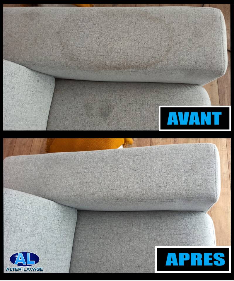 Nettoyage accoudoir canapé