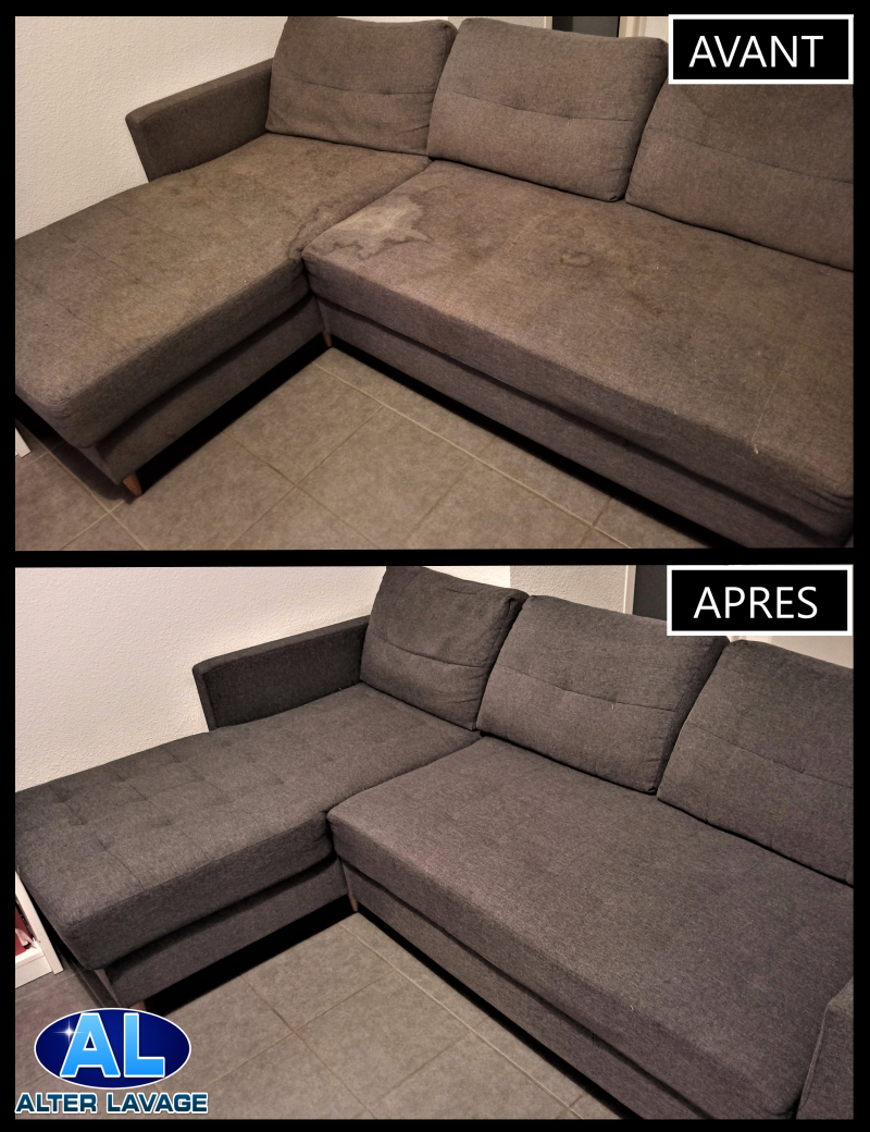 auréoles sur assise de canape