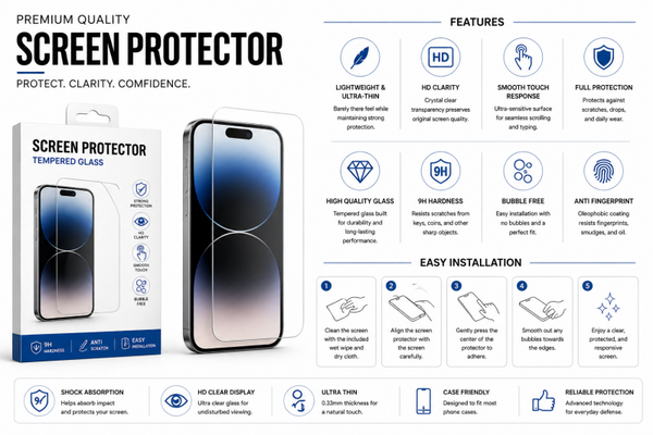Premium Tempered Glass Screen Protector