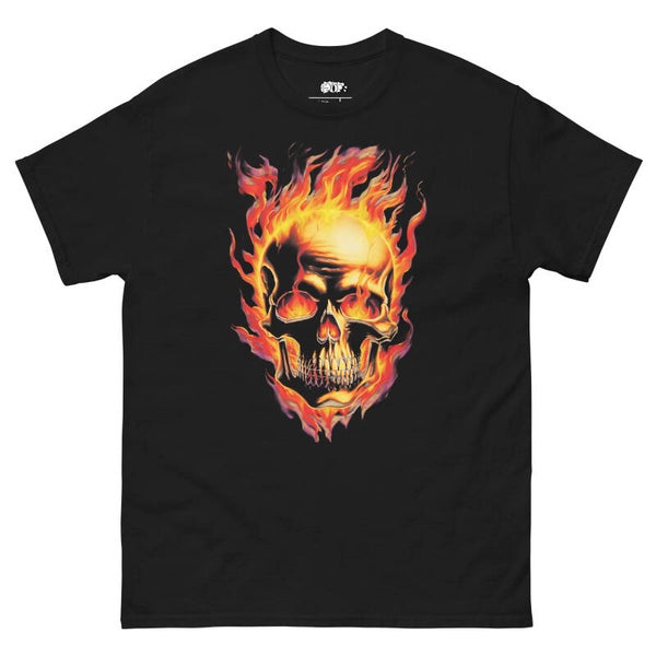 BURNING SKULL TEE